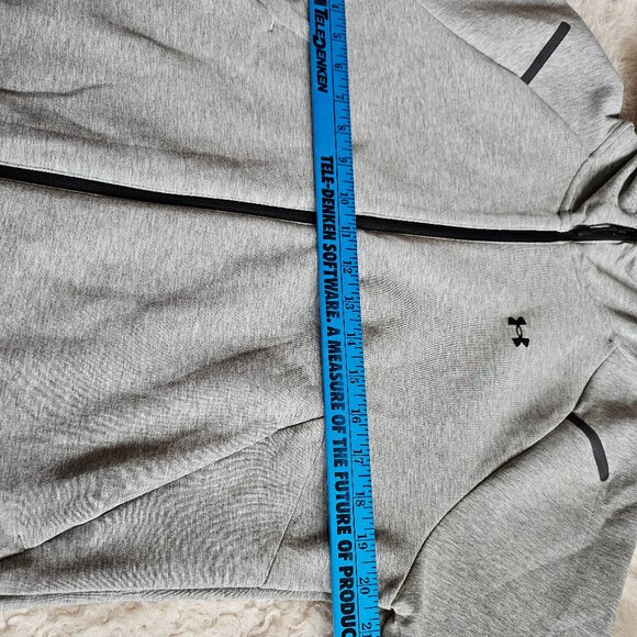 Under Amour Women's Gray Full Zip Hoodie Running Training Walking Jacket  XS - Picture 3 of 9